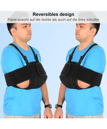 Supegear Adjustable Arm Loop Shoulder Brace - Comfortable Support for Rotator Cuff Broken Wrist Elbow & Arm Unisex Black - Buy Online on GoSupps.com