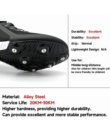 48 PCS 3.2mm Track&Field Pyramid Spikes - High Hardness Steel Alloy - Silver - Buy Online on GoSupps.com