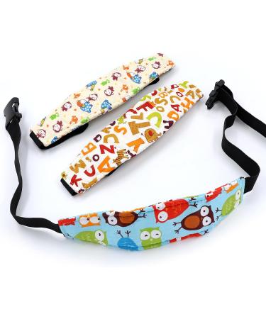 Kosote 3Pcs Baby Kids Head Support Hugger - Adjustable Car Seat Head Strap for Neck Relief & Safety - Buy Online on GoSupps.com