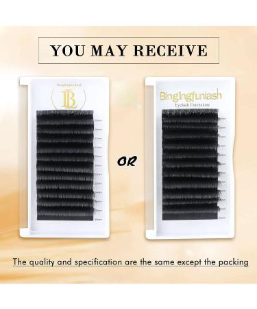Binglingfunlash Easy Fan Volume Lash Extensions 0.07mm C Curl 17mm - Self Blooming Eyelash Extension Supplies - Buy Online on GoSupps.com