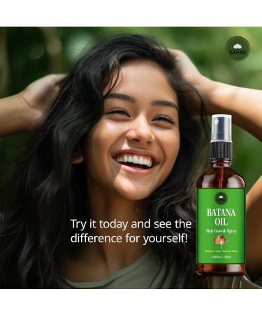 SAHAK Natural Batana Oil Hair Spray | 100% Pure Dr. Sebi Organic Solution for Nourishing Thickening & Moisturizing Hair | 4 oz - International Shipping Available - Buy Online on GoSupps.com