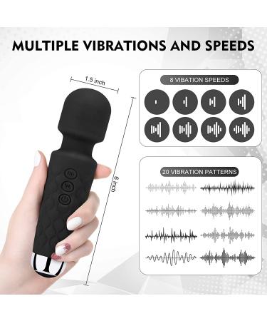 Waterproof Rechargeable Handheld Back Massager for Muscle Recovery - Black (6 * 1.5 INCH) - Buy Online on GoSupps.com