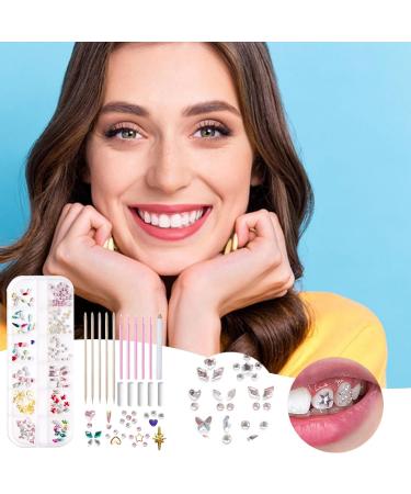 Shop Stylish DIY Tooth Jewelry Set | Colorful Rhinestone Tartar & Crystal Glue International Shipping Available - Buy Online on GoSupps.com