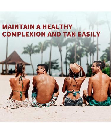 Tanning Oil Sunbed Tanning Accelerator Effective In Sunbed Outdoor Sun Natural Ingredients Intensive Tanning Gel For Outdoor With Vitamin A And E Linseed And Coconut Oil (35ML*2) - Buy Online on GoSupps.com