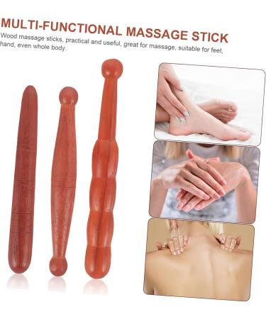 Clispeed 12 STK Acupressure Stick - Manual Massage Device for Foot & Neck Relief - Wood Massage Rod for Home Use - Buy Online on GoSupps.com