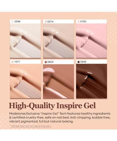 Modelones 48 Color Gel Nail Polish Kit with UV Light Dryer - Nude Skin Tones + Glossy & Matte Top Coat, Base Coat, Bond Primer, Nail Glue, and Manicure Tools - Salon Quality at Home - Buy Online on GoSupps.com
