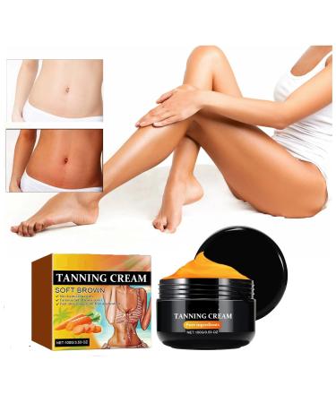 3.38 OZ Intensive Tanning Gel - Natural Tanning Accelerator Cream for Outdoor Sun & Sunbeds | Carrot Sun Tanning Cream - Buy Online on GoSupps.com
