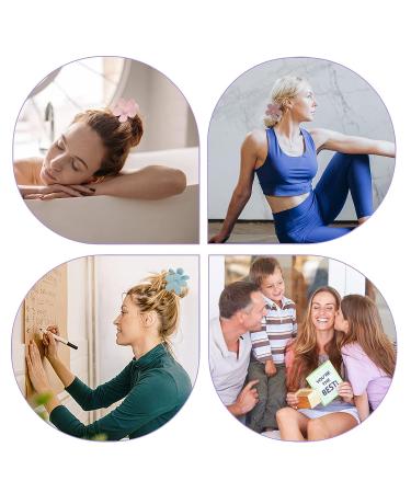 8 PCS Floral Claw Clips for Women & Girls - Strong Hold Hair Accessories for Thick Long Hair - No Slip Cute Claw Clips in Morandi Colors - Buy Online on GoSupps.com