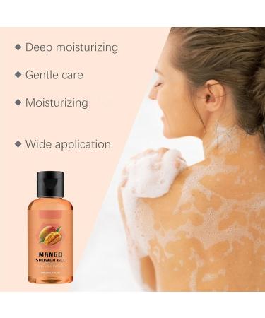 TUOSHITONG Body Wash - Travel Size Shower Gel with Mango Moisturizing & Nourishing Shower Gel for Soft Smooth Skin Gentle Cleansing Without Stripping Moisture Suitable for All Skin Types 2.12 oz - Buy Online on GoSupps.com