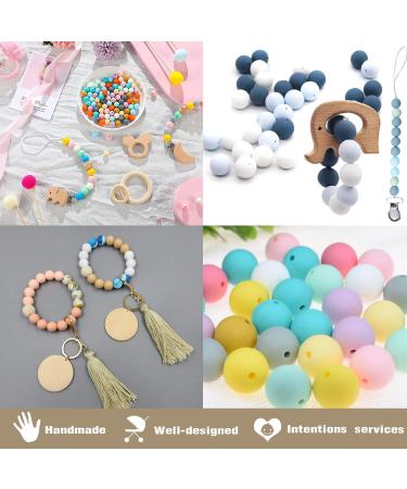 55Pcs LANIAFULL 15mm Silicone Beads Bulk Kit - Black Silicone Beads for Keychain & Jewelry Making - Buy Online on GoSupps.com