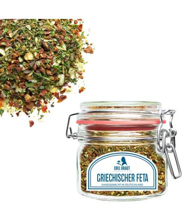 Organic Greek Feta in Premium Glass 125g - EDEL KRAUT | International Shipping Available - Buy Online on GoSupps.com