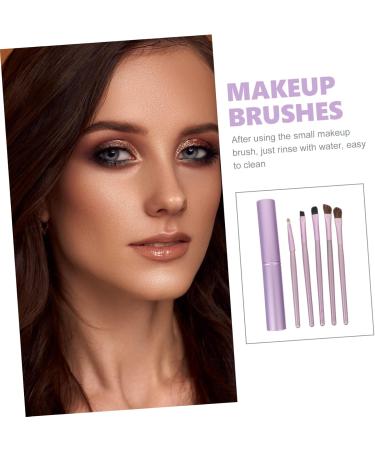 Healeved 10 Pcs Horsehair Eyeshadow Brush Eyeshadow Brush Travel Makeup Brush Purple Nylon Wool - Buy Online on GoSupps.com