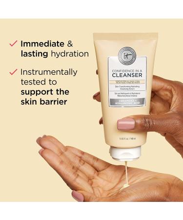 IT Cosmetics Confidence in a Cleanser - Hydrating Face Wash with Hyaluronic Acid & Ceramides - 1.7 fl oz - Buy Online on GoSupps.com