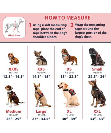 Service Dog Harness with Hook and Loop Straps, Handle | Reflective Patch, Mesh Design | Red, Small, XXS to XXL - Buy Online on GoSupps.com