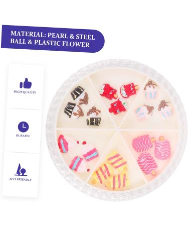 1 Box Nail Art Accessories Decor Nail Rhinestones 3d Nail Decals Nail Art Charms Nail Gem DIY Accessories for Nail Fake Nail Ornaments Nail Art Studs Nail Supplies Manicure Plastic Beatifufu 6.5X6.5X1.2cm As Shown 12 - Buy Online on GoSupps.com