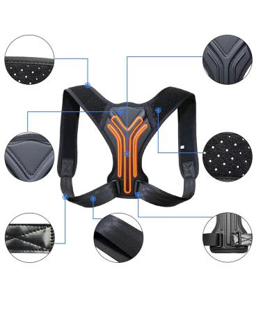 Posture Corrector Back Brace Adjustable Posture Brace for Upper Back Shoulder Back Type-B L - Buy Online on GoSupps.com