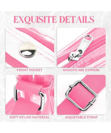 HULISEN Clear Stadium Approved Crossbody Bag - Pink Concert Purse for Women - Buy Online on GoSupps.com