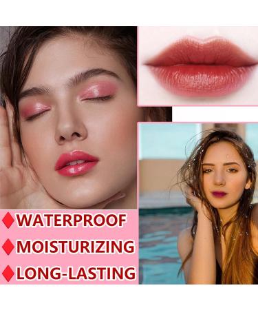 5 Colors Lip Tint Stain Set - Waterproof Long-Lasting & Moisturizing Lip & Cheek Tint for Women | Hydrating Glossy Liquid Lipstick Kits - Buy Online on GoSupps.com