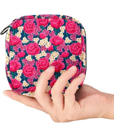 Buy Pink Red Rose Sanitary Napkins & Period Pocket Bags for Women & Teens - Silent Insert Holder for Menstruation - Buy Online on GoSupps.com