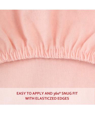 100% Cotton Flannel Crib Sheet for Girl | Heavenly Soft Fitted Standard Crib & Toddler Mattress | Warm Pink - Buy Online on GoSupps.com