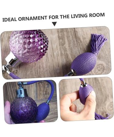 Baluue Air Bag Perfume Bottle Clear Container Vintage Style Perfume Bottle Perfume Spray Pump Travel Perfume Perfume Cosmetic Travel Containers Vintage Perfume Bottle Purple Glass 100 ml Purple - Buy Online on GoSupps.com