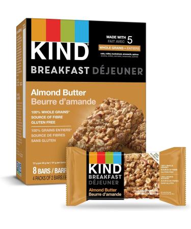 KIND Bars Peanut Butter Dark Chocolate Gluten Free 40 Grams 12 Count & Breakfast Bar Almond Butter Gluten Free Non GMO 50 Grams 4 Count - Buy Online on GoSupps.com