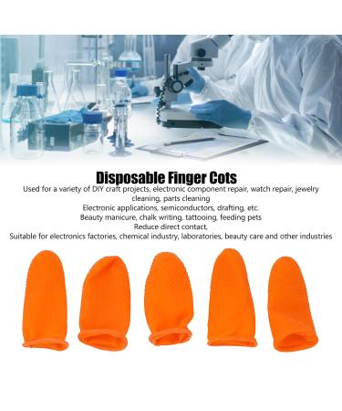 100Pcs Latex Finger Gloves - Non-Slip Wear-Resistant Finger Protectors for Enhanced Grip | Disposable Large Size Finger Cots for Ultimate Protection - Buy Online on GoSupps.com