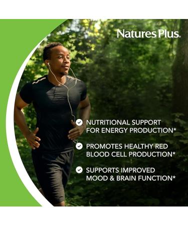 NaturesPlus Vitamin B6 (Pyridoxine HCI) 100mg - 90 Vegetarian Tablets | Energy & Metabolism Booster | Hair Skin & Nails | Memory  Mood & Immune Support | Gluten-Free - Buy Online on GoSupps.com