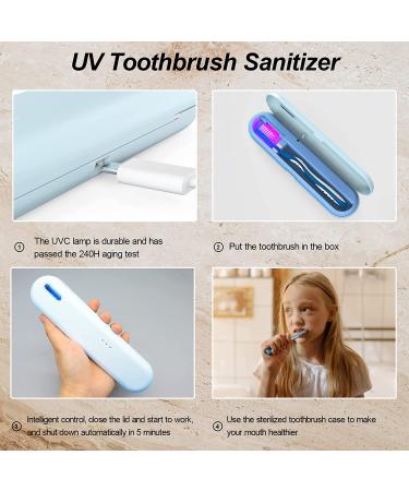 Portable UV Toothbrush Holder Travel Case - Blue | Home & Travel Toothbrush Covers - Buy Online on GoSupps.com
