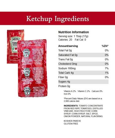 Heinz 9g Ketchup Condiment Packs - 25 Count Slide Seal Bag for Boxed Lunches, BBQs, Picnics & Parties - Buy Online on GoSupps.com