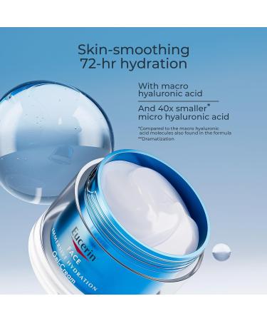 Eucerin Immersive Hydration Replenishing Night Gel Face Cream with Hyaluronic Acid and Provitamin B5 Ultra-Lightweight Face Moisturizer Reduces Look of Fine Lines and Wrinkles 1.7 Oz Jar - Buy Online on GoSupps.com