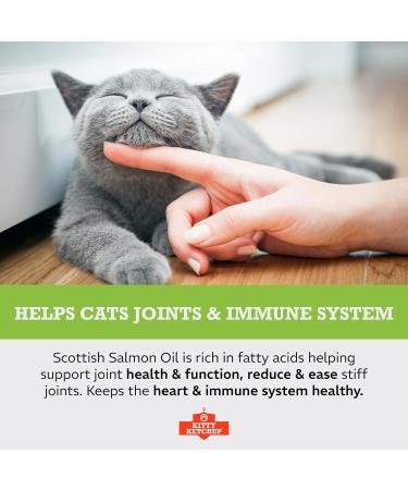 Pure Scottish Salmon Oil for Cats - 500ml | 100% Pure Natural Omega 3 6 & 9 Fish Oil for Cats | Salmon Oil Cats - Cat Supplement - Omega 3 for Cats - Cat Fish Oil - Cat Salmon Oil | Kitty Ketchup - Buy Online on GoSupps.com