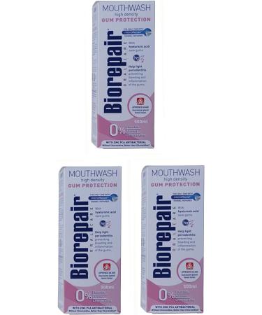 Biorepair: " Collutorio " Mouthwash High Density Gum Protection 500ml /16.91 fl.oz Pack of 3