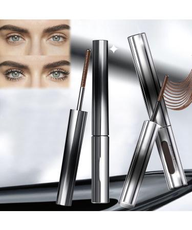 LDMZ Judy Doll Mascara 3D Strong Curling Iron Mascara Intense Length No Flaking Non-Clumping Smudge Proof Long Lasting(2PCS/Brown)