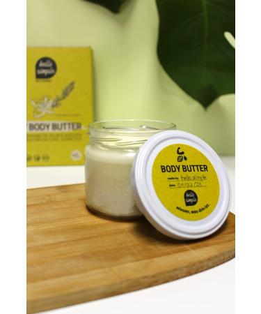 Hello Simple DIY Body Butter - Natural Vegan Organic Aluminum-Free Eco-Friendly (180g) with Jojoba Oil - Buy Online on GoSupps.com