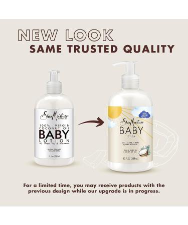 SheaMoisture Baby Lotion with 100% Virgin Coconut Oil - Hydrating and Nourishing Formula for Delicate and Clear Skin - 13 oz - Buy Online on GoSupps.com