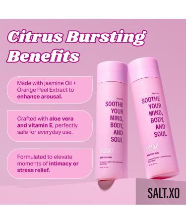 Erotica Shower Gel - Deep Cleansing Body & Face Cleanser | pH Balancing Aromatherapy | Hydrating Libido Boosting Cruelty & Paraben-Free Wash (8 Fl Oz - Buy Online on GoSupps.com