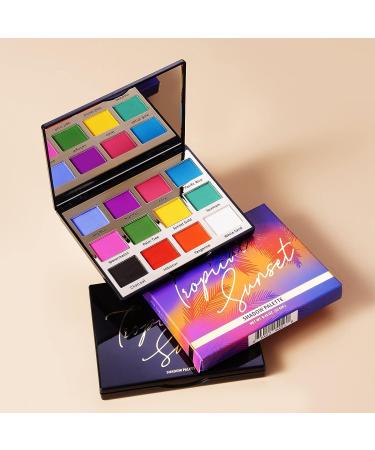 Narrative Cosmetics Tropical Sunset Eyeshadow Palette - 12 Highly Pigmented Colors | Professional Talc-Free Eye Makeup - Buy Online on GoSupps.com