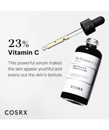 COSRX Vitamin C 23% Serum + Vitamin E SPF 50+ Daily Sunscreen - Brightening Korean Skincare - Buy Online on GoSupps.com