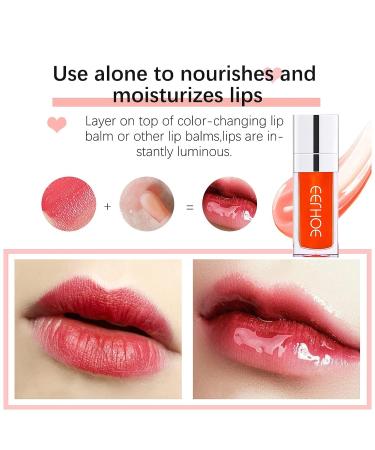 Sea-Maid Plumping Lip Oil - Hydrating Gloss Tinted Balm with Big Brush Head for Long Lasting Nourishment and Glitter Shine - Buy Online on GoSupps.com