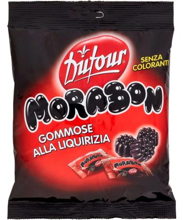  Italian Gourmet E.R. Dufour Morabon Pack of 6 rubber candies with natural licorice extract 150g - Buy Online on GoSupps.com