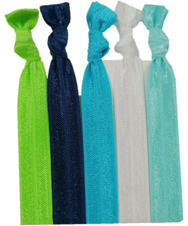 100 Assorted Solid Color No Crease Hair ties for Women Girl's Ponytail Holder - Buy Online on GoSupps.com