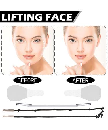 Face Lifting Tapes and Patches Set for Women - 172 Pcs Invisible Adhesive Lift Bands for Neck and Eye, Quick Saggy Skin Beauty Solution - Buy Online on GoSupps.com