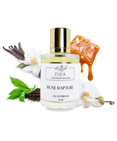 EVEA - Eau de Parfum - Rose Rapture - Inspired by Victor&Rolf's Flowerbomb' - Luxury Floral & Woody Perfume with Peony Rose Paraben Free Vegan Fragrance for Women - 50ml Spray | 1.7 fl. oz