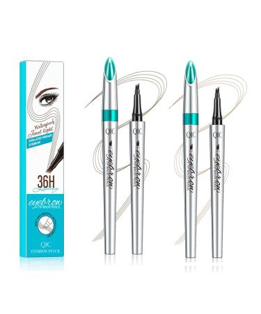 sylbx 2Pcs 3D Waterproof Eyebrow Pencil,Eyebrow Pencil,Liquid Eyebrow Pencil,Makeup Eyebrow Pencil,Eyebrow Pencil,Liquid Eyebrow Pen,Waterproof Pencil