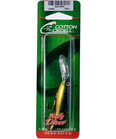 Cotton Cordell Wally Diver Walleye Crankbait Fishing Lure - 2.5 1/4 oz - Gold Perch - Buy Online on GoSupps.com