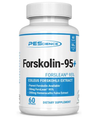 PEScience Forskolin Capsules, 95% Pure Forskolin Extract, Patented ForsLean, 60 Count