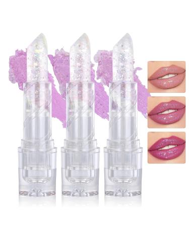 Glitter Confetti Lip Balm Set - Color Changing Moisturizing Lipstick & Tinted Balm - Hydrating & Plumping 3PCS - Buy Online on GoSupps.com