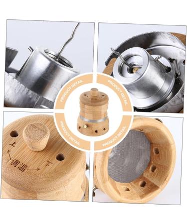 OHPHCALL Moxa Cone Burner 1 Set Moxibustion Box Vessel Tools Moxa Box Set Moxa Roll Burner Bamboo Moxa Box Moxibustion Burner Conical Khaki Ai Hot Bamboo Tube - Buy Online on GoSupps.com