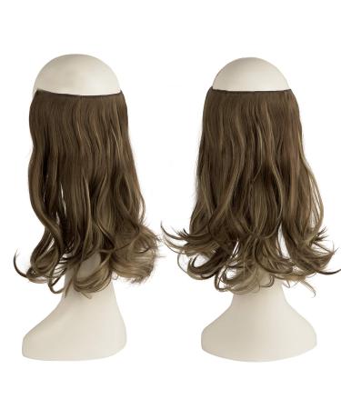 Feshfen Secrets Hair Extensions | Long Invisible Synthetic Extensions 35cm - Brown Ash Blonde - Perfect for Women - Buy Online on GoSupps.com